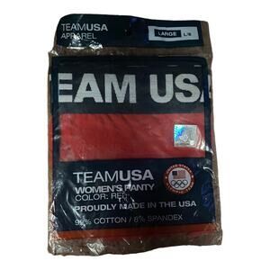 New NWT Team USA Olympics Red Women's Panty Underwear Size Large / 8